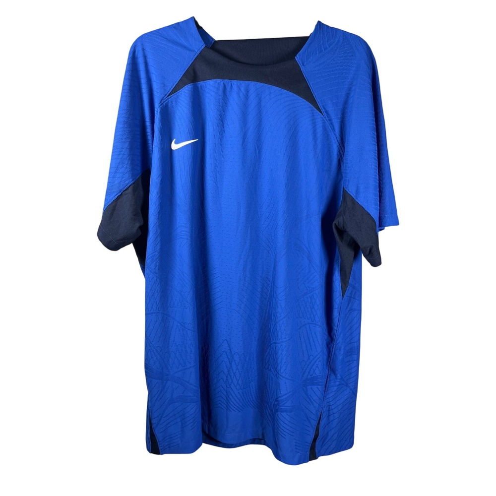 Nike Dri-FIT Slim Fit T-Shirt Royal Blue Athletic Training Tee XXL